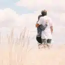 couple, hugging, outdoors
