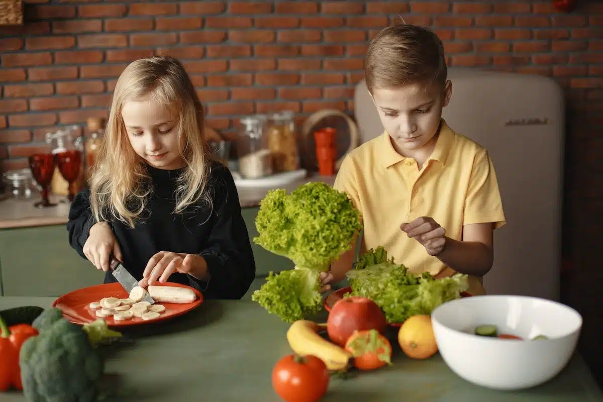 enfants  légumes