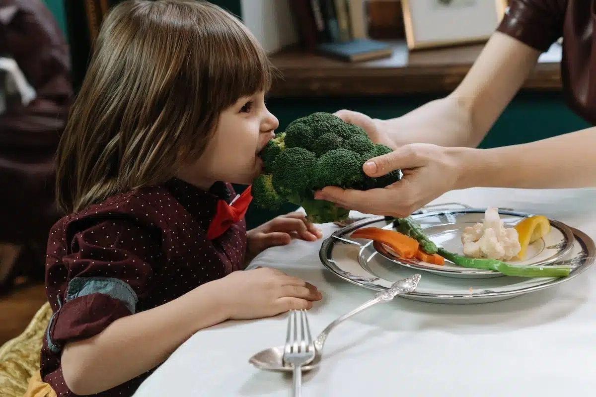 enfant  légumes