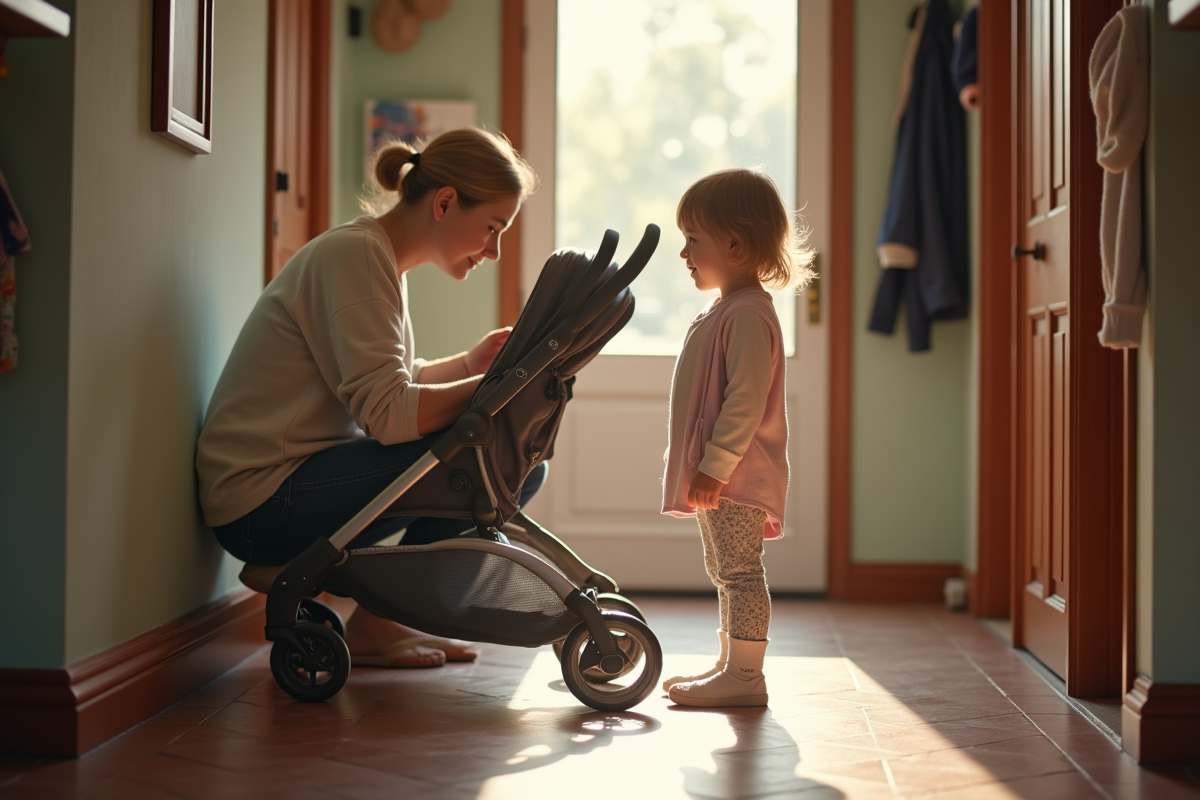 Petite fille curieuse près d